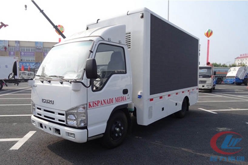 湖北程力五十鈴led廣告宣傳車(chē)高清圖